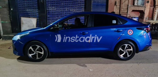 Hyundai Accent HCI 2021 Blue Automatic Used for Sale in Giza - 3
