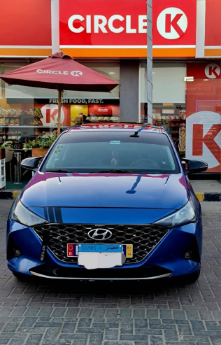 Hyundai Accent HCI 2021 Blue Automatic Used for Sale in Giza