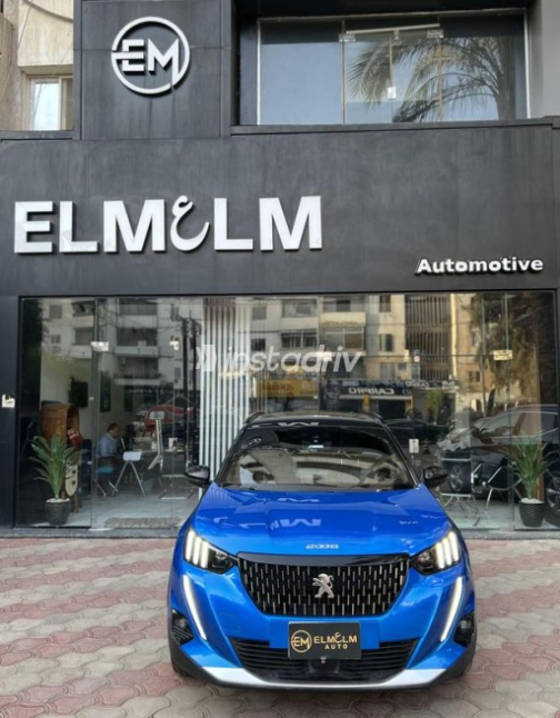 Peugeot 2008 2021 Dark Blue Automatic Used for Sale in Cairo - 2