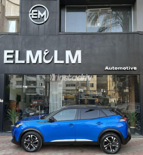 Peugeot 2008 2021 Dark Blue Automatic Used for Sale in Cairo - 7