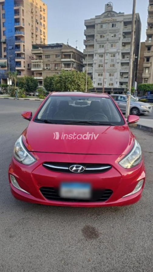 Hyundai Accent RB 2017 Dark Red Automatic Used for Sale in Heliopolis - 1