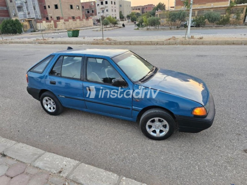 Hyundai Excel 1996 Blue Manual Used for Sale in Hadayek October - 6