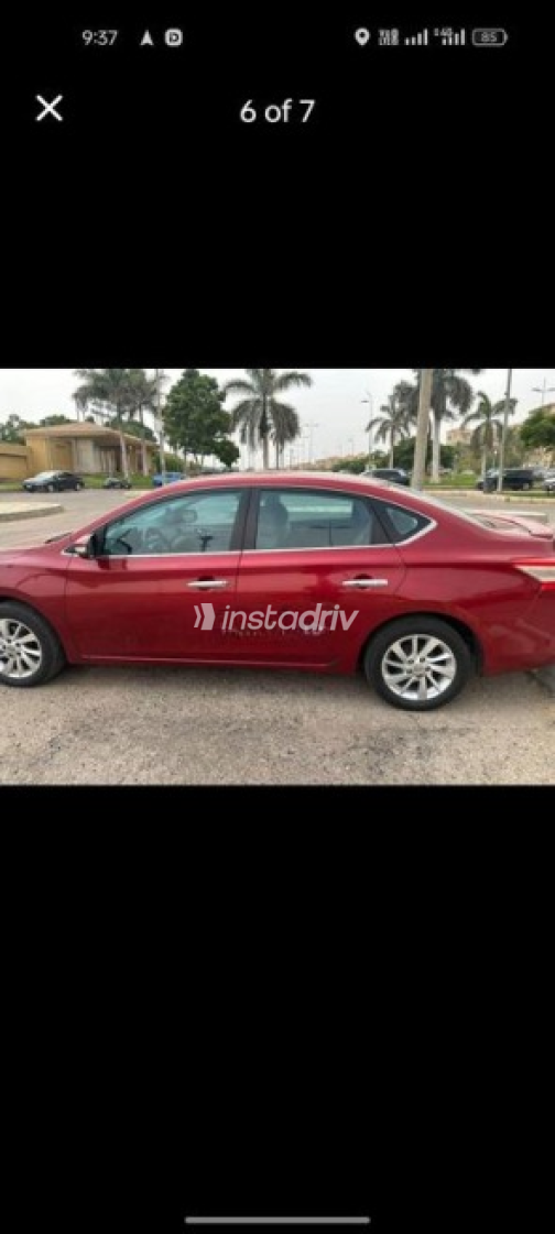 Nissan Sentra 2014 Dark Red Automatic Used for Sale in Nasr city - 4