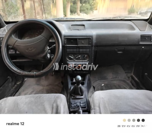 Hyundai Excel 1996 Dark Blue Manual Used for Sale in Cairo - 10