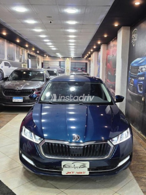 Skoda Octavia 2023 Dark Blue Automatic Used for Sale in El Mahalla - 2