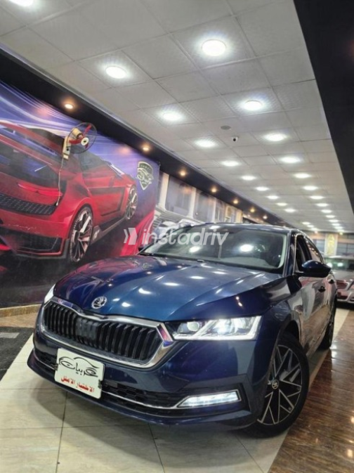 Skoda Octavia 2023 Dark Blue Automatic Used for Sale in El Mahalla - 5