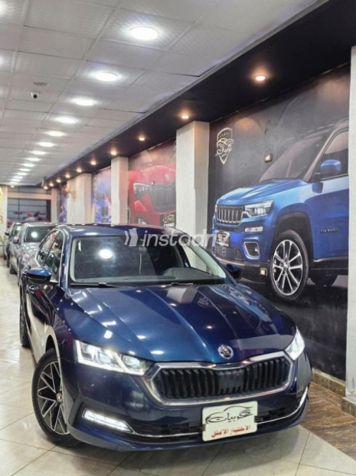 Skoda Octavia 2023 Dark Blue Automatic Used for Sale in El Mahalla - 6