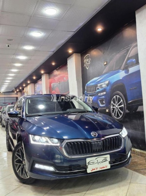 Skoda Octavia 2023 Dark Blue Automatic Used for Sale in El Mahalla - 7