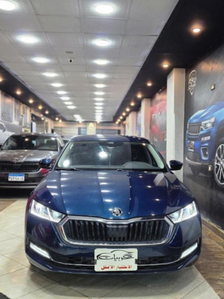 Skoda Octavia 2023 Dark Blue Automatic Used for Sale in El Mahalla