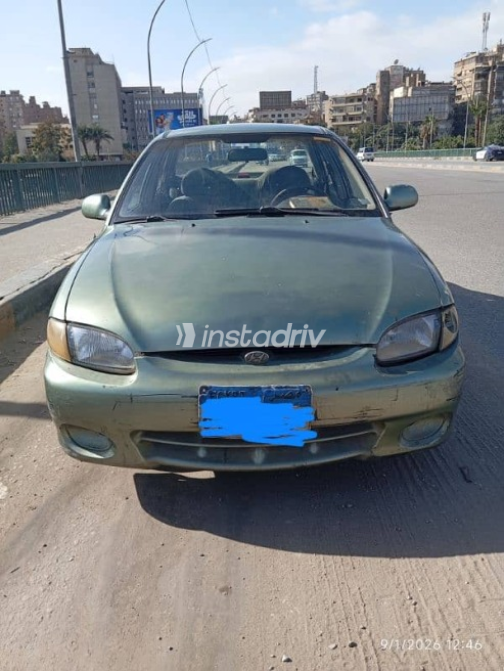 هيونداي اكسنت 2006 أخضر يدوي مستعملة للبيع في الجيزة - 1