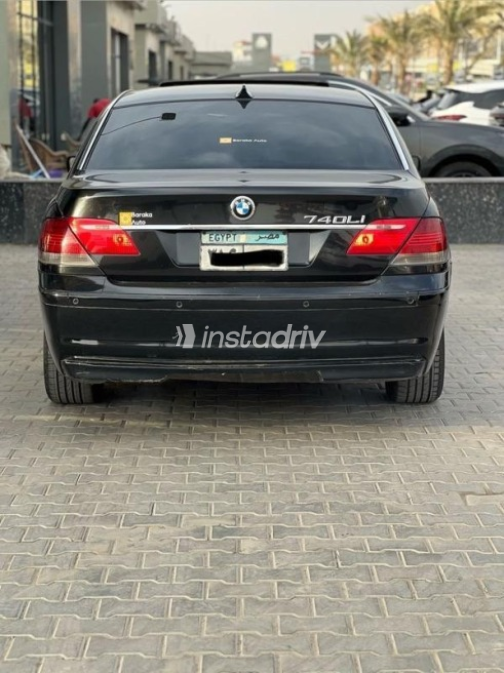 BMW 740 2008 Black Automatic Used for Sale in Nasr city - 4