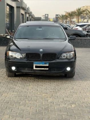 BMW 740 2008 Black Automatic Used for Sale in Nasr city