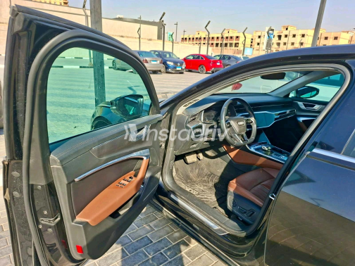 اودي A6 2020 أسود أوتوماتيك مستعملة للبيع في المعادى - 10