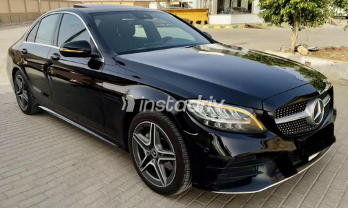 Mercedes C 200 AMG 2019 Black Automatic Used for Sale in Aswan - 1
