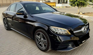 Mercedes C 200 AMG 2019 Black Automatic Used for Sale in Aswan