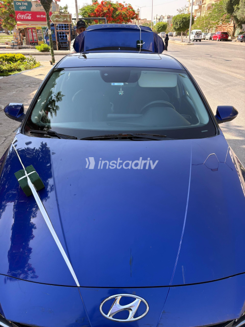 Hyundai Accent 2021 Blue Automatic Used for Sale in Giza - 2