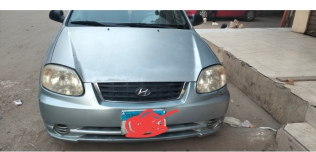 Hyundai Verna 2008 White Manual Used for Sale in Giza
