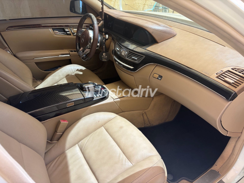 مرسيدس S 350 2007 أبيض أوتوماتيك مستعملة للبيع في مدينتى - 6