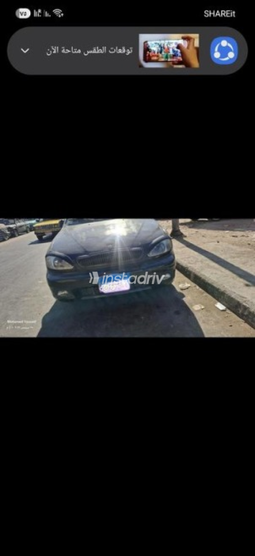 شيفروليه لانوس 2015 أسود يدوي مستعملة للبيع في الإسكندرية - 3