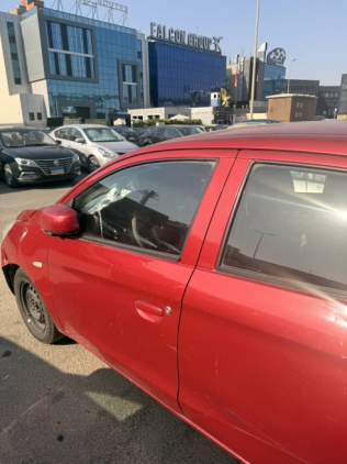 Mitsubishi Attrage 2015 Red Automatic Used for Sale in Cairo