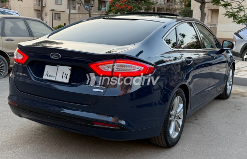 Ford Fusion 2017 Blue Automatic Used for Sale in Madinaty - 2