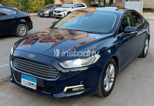 Ford Fusion 2017 Blue Automatic Used for Sale in Madinaty - 7