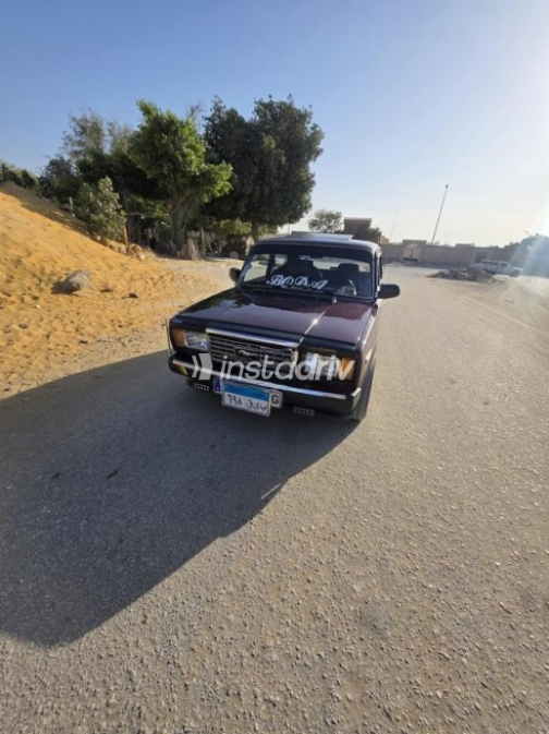 Lada 2107 2008 Dark Red Manual Used for Sale in Maadi - 1