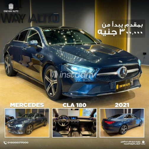 Mercedes CLA 180 2021 White Automatic Used for Sale in Greater Cairo ( Cairo + Giza) - 3