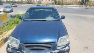 Hyundai Verna 2008 Dark Blue Manual Used for Sale in Cairo