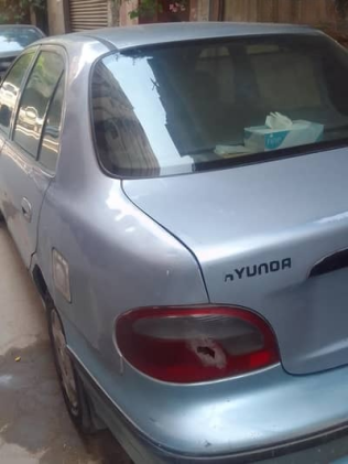 Hyundai Accent 1999 White Manual Used for Sale in Cairo