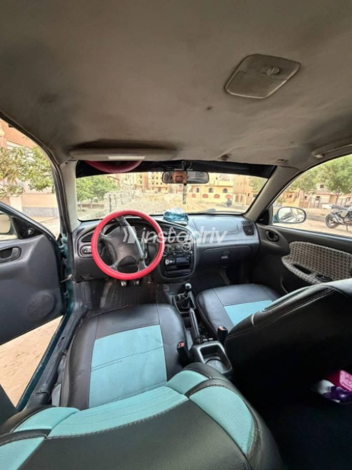 Daewoo Lanos 2001 Green Manual Used for Sale in Cairo - 9