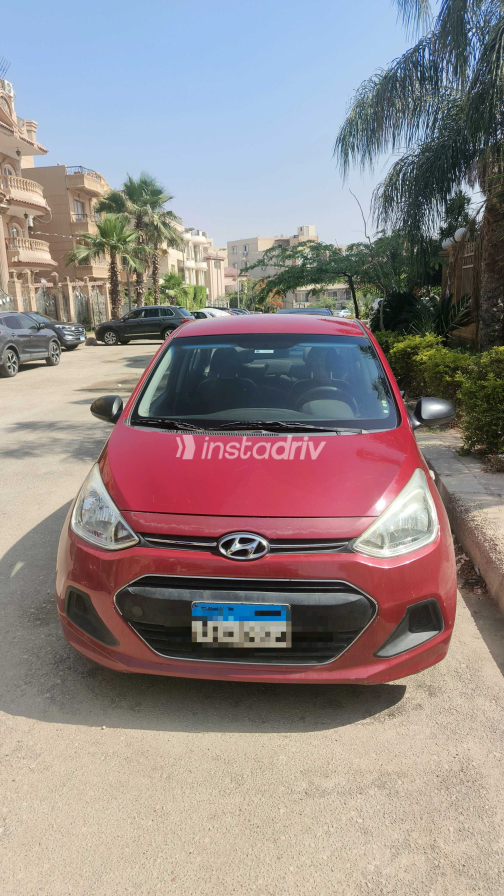 هيونداي جراند i10 2015 أحمر أوتوماتيك مستعملة للبيع في القاهرة - 3