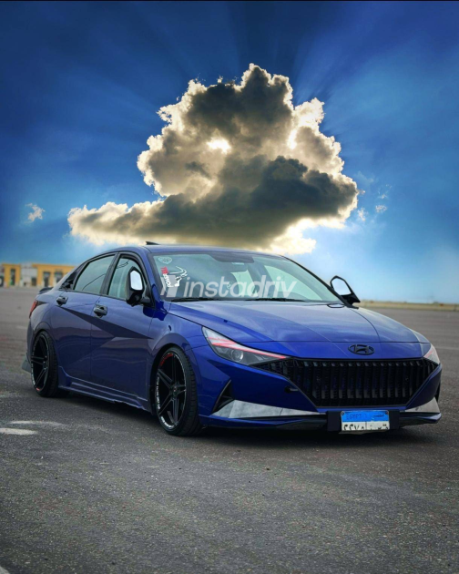 Hyundai Elantra CN7 2021 Blue Automatic Used for Sale in Cairo - 2