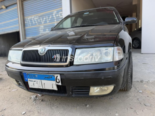 سكودا اوكتافيا 2008 أسود يدوي مستعملة للبيع في الإسكندرية - 2