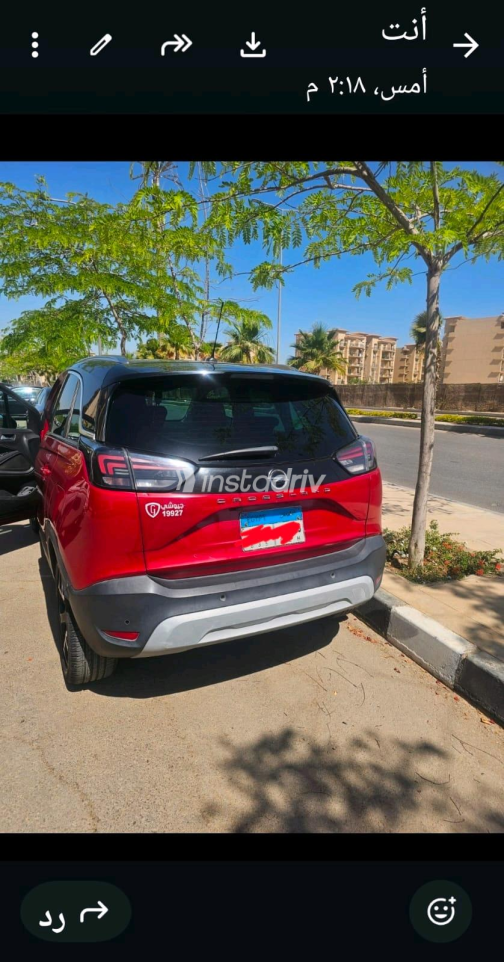 Opel Crossland 2021 Red Automatic Used for Sale in Cairo - 3