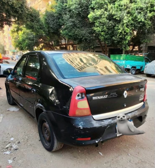 Renault Logan 2014 Black Automatic Used for Sale in Cairo