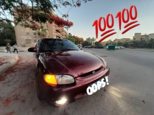 هيونداي اكسنت 1999 أحمر أوتوماتيك مستعملة للبيع في الجيزة