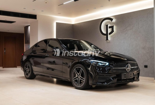 Mercedes C 200 2023 Black Automatic Used for Sale in Cairo - 2