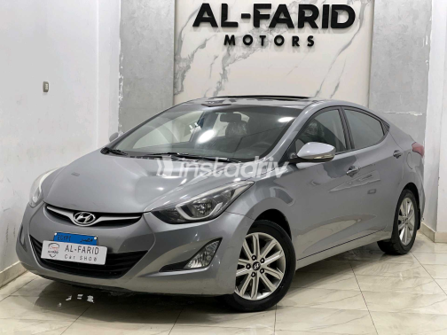هيونداي إلنترا ام دى 2015 رمادي أوتوماتيك مستعملة للبيع في الإسكندرية - 1