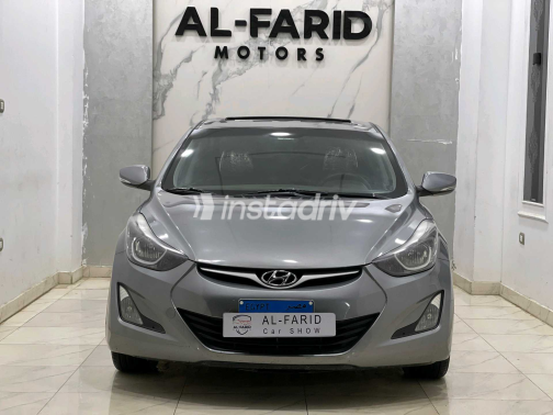 هيونداي إلنترا ام دى 2015 رمادي أوتوماتيك مستعملة للبيع في الإسكندرية - 2