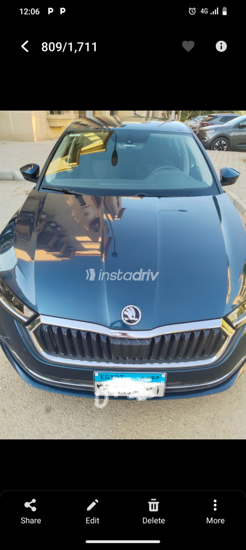 Skoda Octavia A8 2022 Green Automatic Used for Sale in Cairo - 4