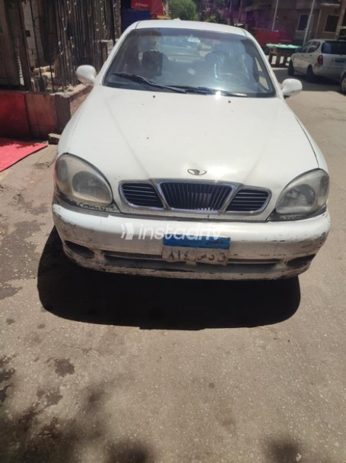 Daewoo Lanos 2000 White Manual Used for Sale in Cairo - 1