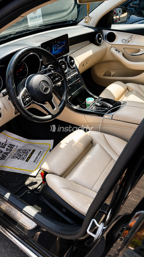 Mercedes C 180 2020 Black Automatic Used for Sale in Heliopolis - 4