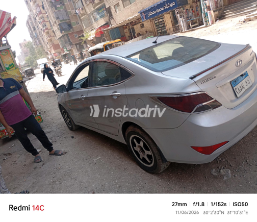 Hyundai Solaris 2017 Silver Automatic Used for Sale in Cairo - 1
