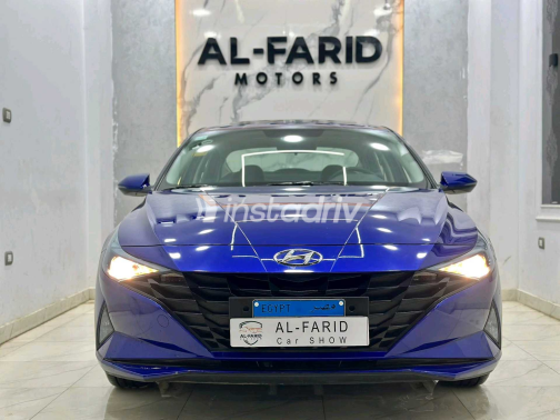 Hyundai Elantra CN7 2021 Blue Automatic Used for Sale in Beheira - 1