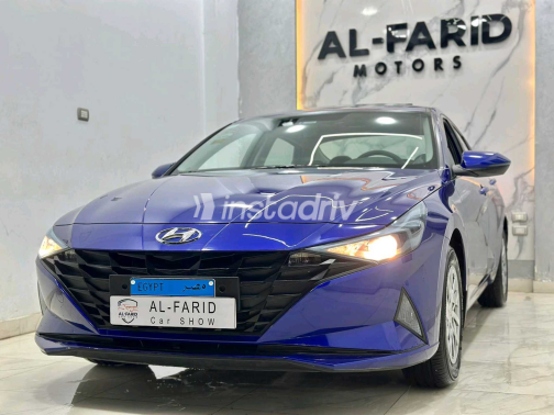 Hyundai Elantra CN7 2021 Blue Automatic Used for Sale in Beheira - 4