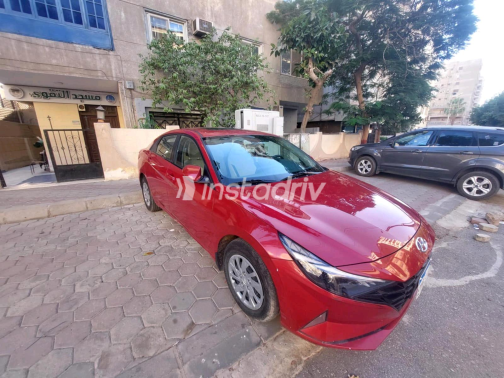 Hyundai Elantra CN7 2021 White Automatic Used for Sale in Heliopolis - 7