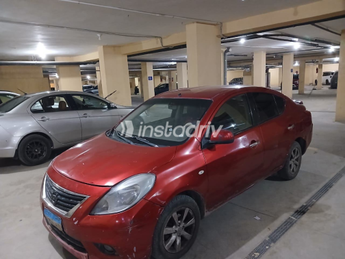 Nissan Sunny 2014 Red Automatic Used for Sale in Maadi - 3