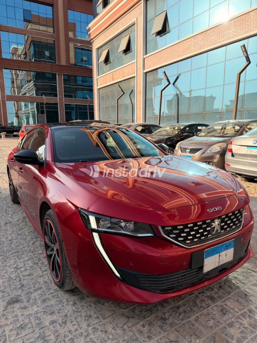 Peugeot 508 2019 Red Automatic Used for Sale in Nasr city - 10