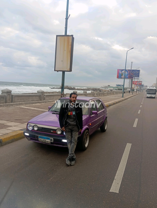 Volkswagen Golf 1989 Purple Manual Used for Sale in El Salam City - 5